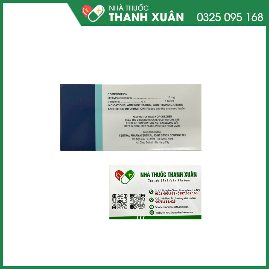 CETECOVIBA 16mg thuốc chống viêm, ức chế miễn dịch và hỗ trợ điều trị một số bệnh viêm, dị ứng, ung thư